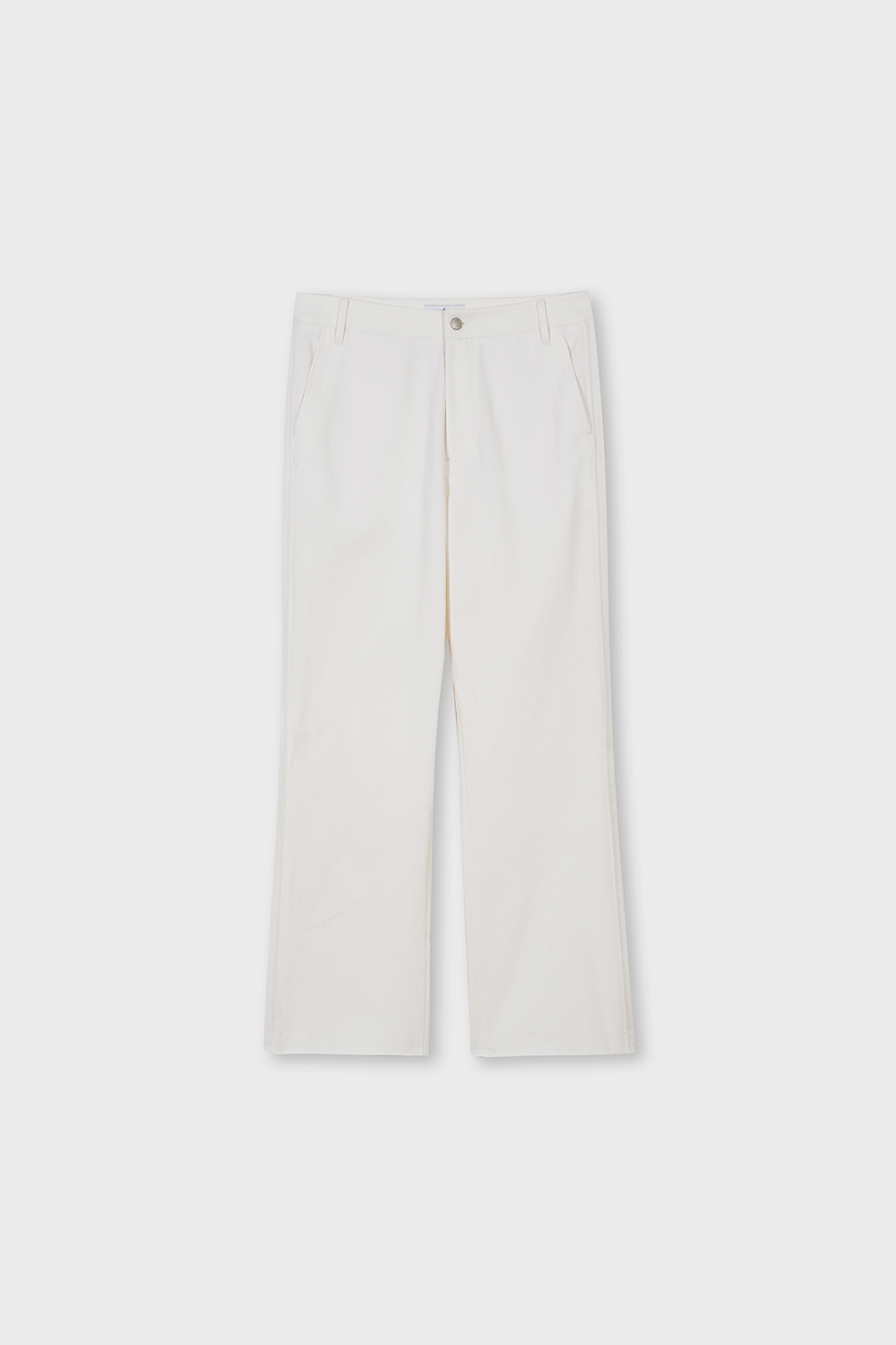 Cut Off Bootcut Pants (White)
