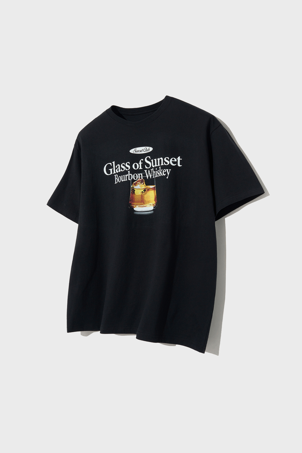 Glass of Sunset T-Shirts (Black)