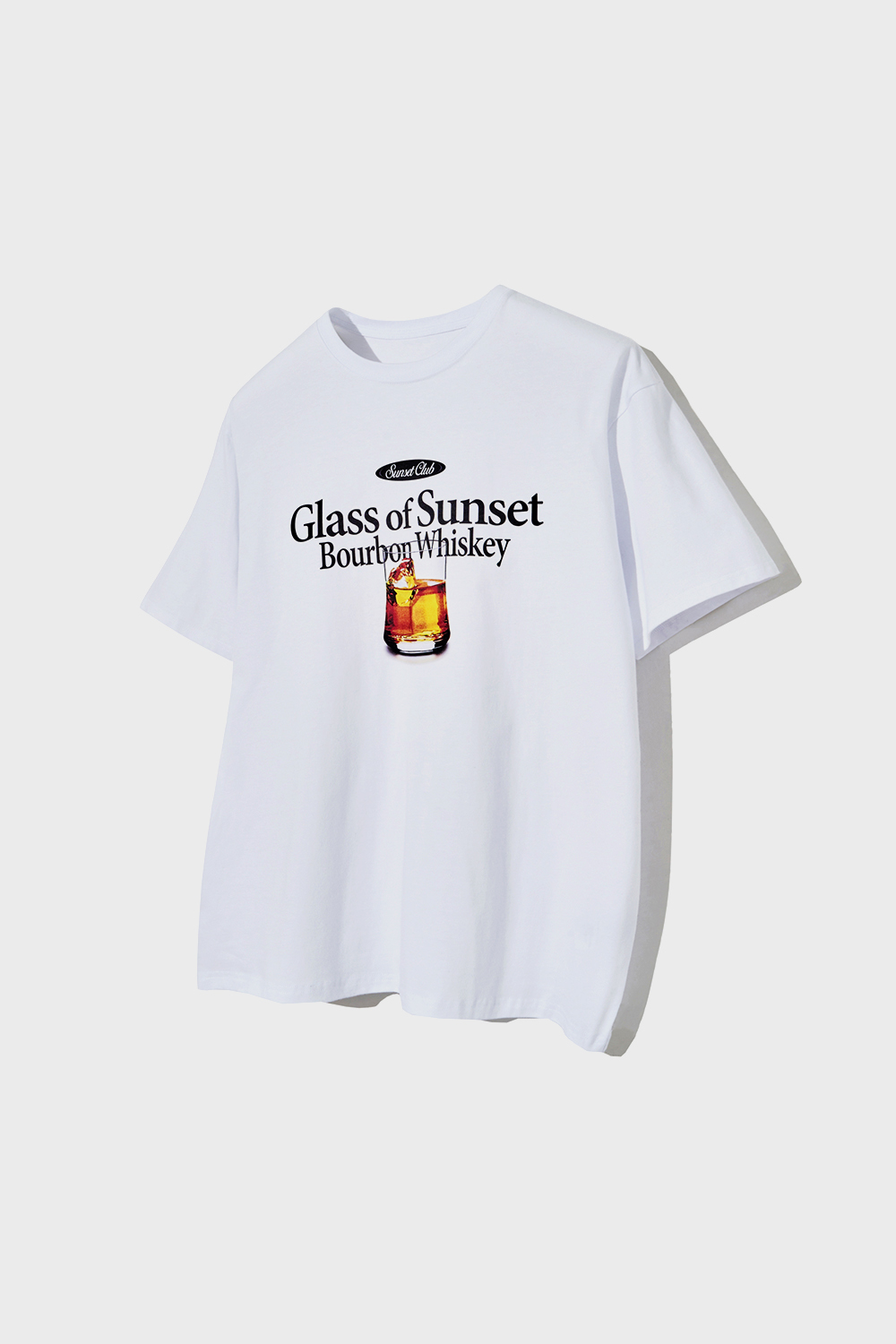 Glass of Sunset T-Shirts (White)